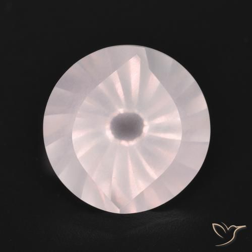 5.53ct Natural Luz rosa Quartzo Rosa, Redondo, Transparente