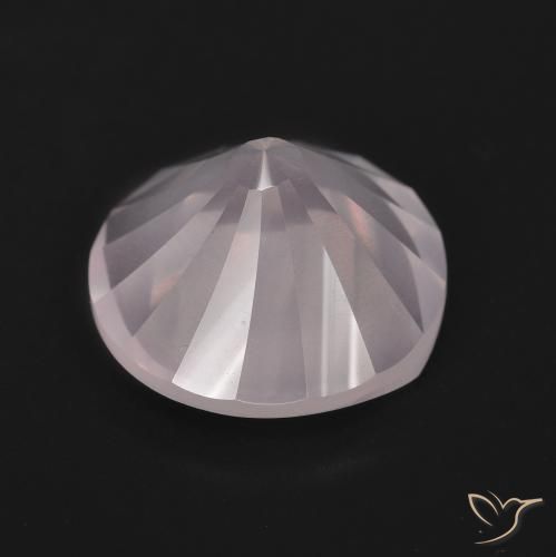 Quartzo Rosa Luz rosa Natural 5.53ct, Redondo, Transparente