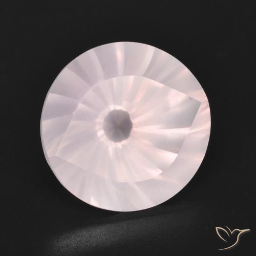 Quartzo Rosa Luz rosa Natural 5.59ct, Redondo, Transparente