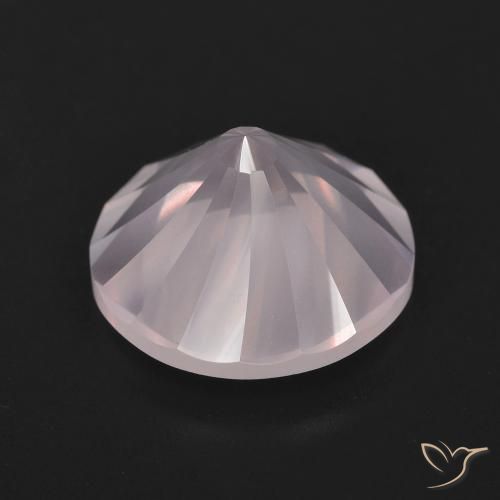 Quartzo Rosa Luz rosa Natural 5.59ct, Redondo, Transparente