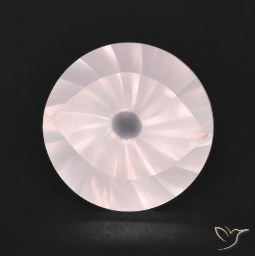 5.66ct Natural Rosa Pêssego Claro Quartzo Rosa, Redondo, Transparente