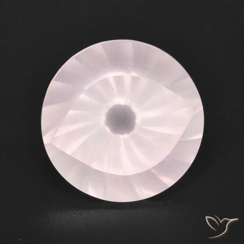 6.06ct Natural Rosa Claro Rosa Quartzo Rosa, Redondo, Transparente