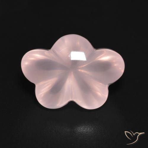 6.35ct Natural rosa rosa Quartzo Rosa, Flor cortada, Transparente