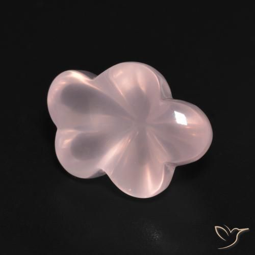 Quartzo Rosa rosa rosa Natural 6.35ct, Flor cortada, Transparente