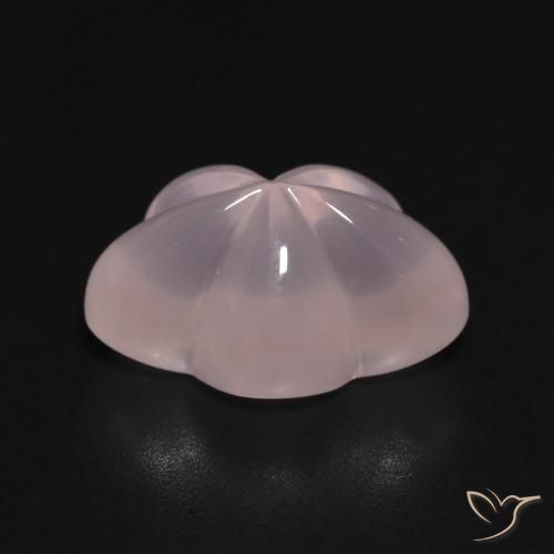 Quartzo Rosa rosa rosa Natural 6.35ct, Flor cortada, Transparente