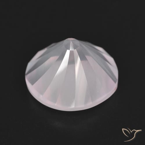 Quartzo Rosa Rosa Rosa bem claro Natural 5.50ct, Redondo, Transparente