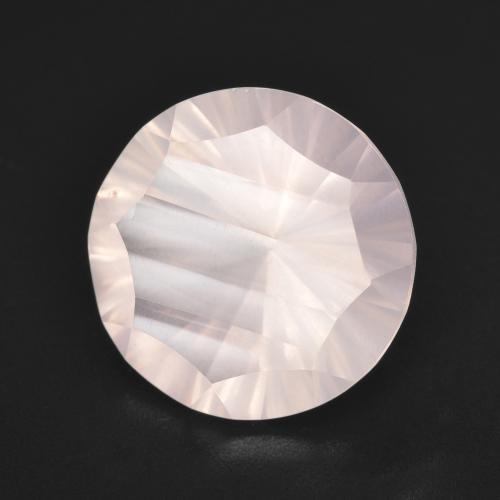 Quartzo rosa rosa natural 5,14ct, corte redondo, transparente