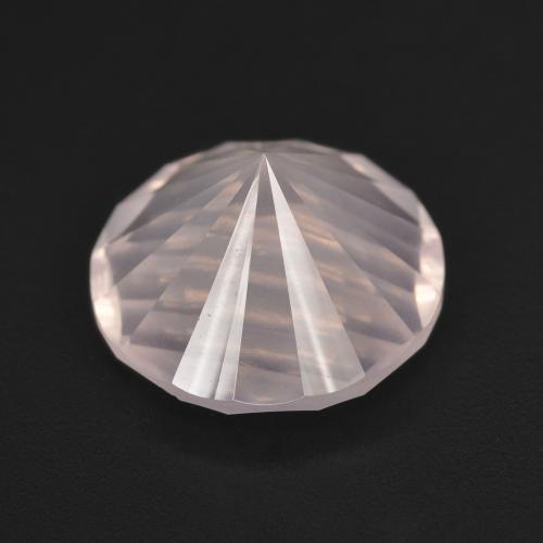 Quartzo rosa rosa natural 5,14ct, corte redondo, transparente