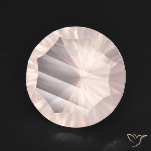 Quartzo Rosa Luz rosa Natural 5.23ct, Redondo, Transparente