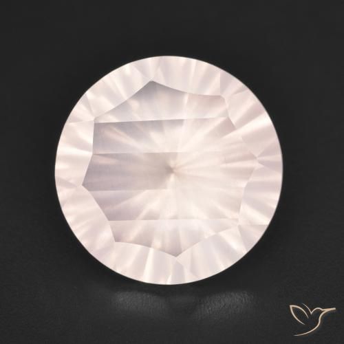 5.06ct Natural Rosa bem claro Quartzo Rosa, Redondo, Transparente