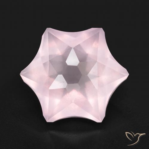 9.17ct Natural Luz rosa Quartzo Rosa, Chique, Transparente
