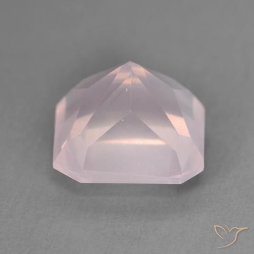Quartzo Rosa rosa rosa Natural 4.15ct, Corte Octógono / Esmeralda, Transparente