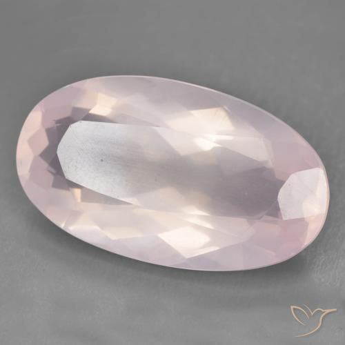 Quartzo Rosa Rosa Claro Rosa Natural 29.20ct, oval, Transparente