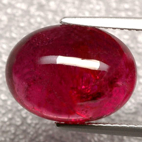 Turmalina rubelita vermelho natural 8,16ct, transparente, transparente/translúcido