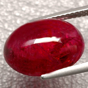 Turmalina rubelita vermelho natural 8,16ct, transparente, transparente/translúcido