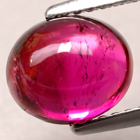 Turmalina rubelita vermelho natural 2,26ct, transparente, transparente/translúcido