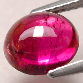 Turmalina rubelita vermelho natural 2,26ct, transparente, transparente/translúcido