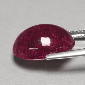 Turmalina rubelita vermelho natural 7,57ct, transparente, transparente/translúcido