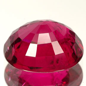 Turmalina Rubelita rosa vermelha Natural 3.29ct, Corte Oval, SI-I1