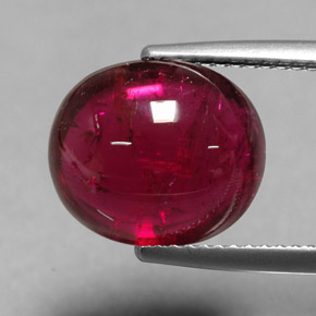 Turmalina rubelita vermelho natural 6,77ct, transparente, transparente/translúcido