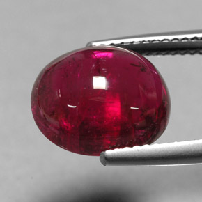 Turmalina rubelita vermelho natural 6,77ct, transparente, transparente/translúcido