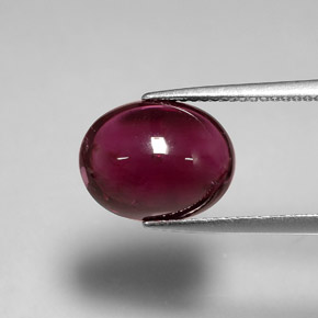 Turmalina rubelita vermelho natural 6,46ct, transparente, transparente/translúcido