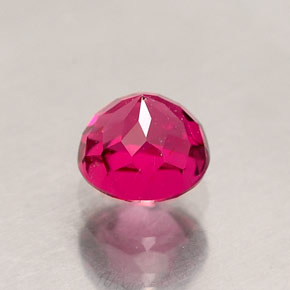 Turmalina rubelita vermelho natural 0,71ct, corte redondo, VS