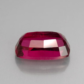 Turmalina Rubelita rosa vermelha Natural 4.40ct, Almofada cortada, VS-SI