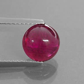 Turmalina rubelita rosa avermelhado natural 2,04ct, transparente, transparente/translúcido