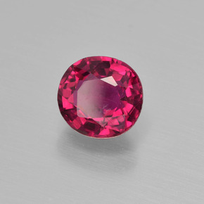Turmalina Rubelita vermelho arroxeado Natural 1.16ct, Almofada cortada, VS