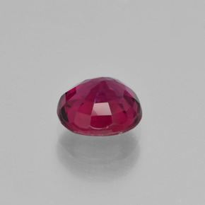 Turmalina Rubelita vermelho arroxeado Natural 1.16ct, Almofada cortada, VS