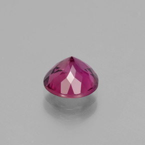 Turmalina Rubelita vermelho arroxeado Natural 1.26ct, Corte Redondo, VS