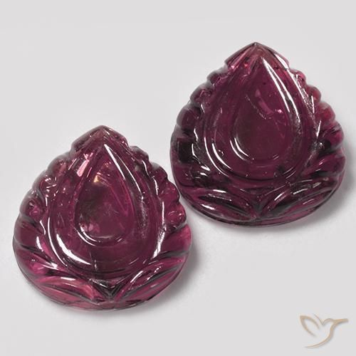 Pedras preciosas de Turmalina Rubelita framboesa vermelha natural de 17.16 ct, Chique, Translúcido