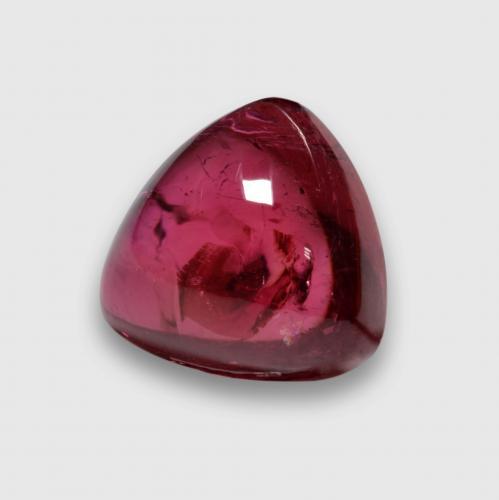 Turmalina rubelita roxo natural 3,76ct, trillion, transparente