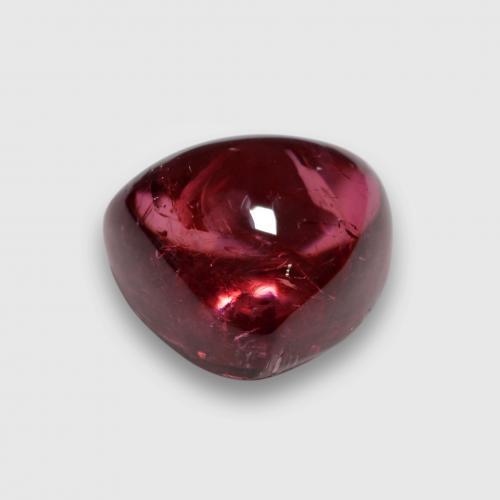 Turmalina rubelita roxo natural 3,76ct, trillion, transparente