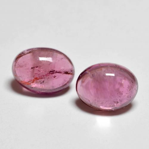 Pedras preciosas de Turmalina Rubelita Magenta Profundo natural de 2.53 ct, Corte Oval, Transparente