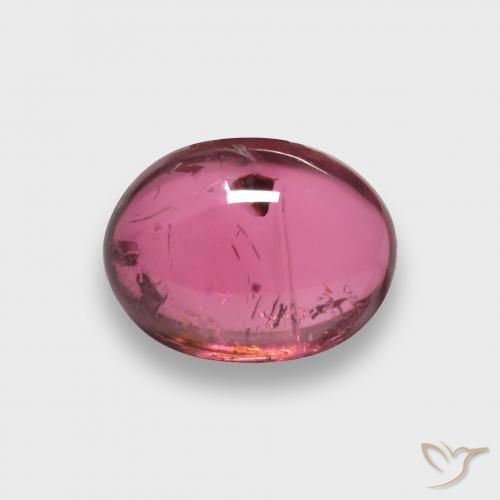 2.28ct Natural framboesa vermelha Turmalina Rubelita, oval, Translúcido