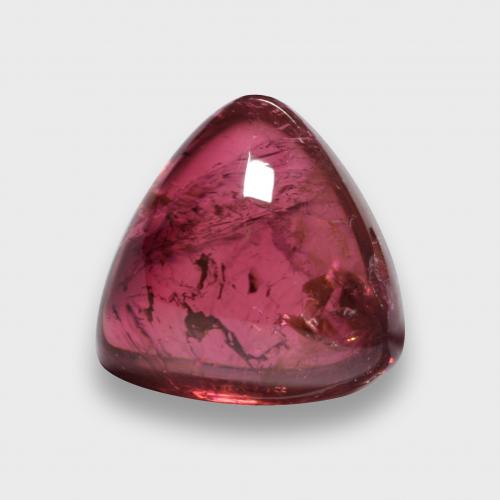 Turmalina Rubelita framboesa vermelha Natural 3.62ct, Trilhão, Translúcido