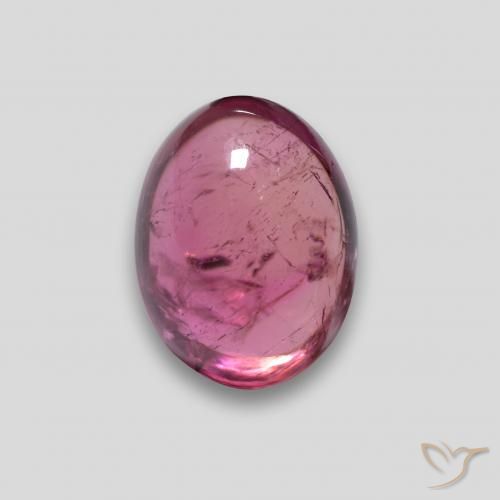 Turmalina Rubelita vermelho médio Natural 2.41ct, Corte Oval, Translúcido