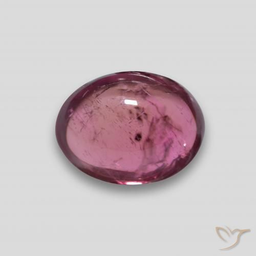 Turmalina Rubelita vermelho médio Natural 2.41ct, Corte Oval, Translúcido