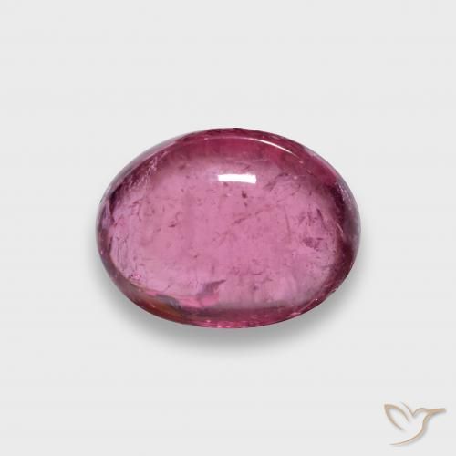 Turmalina rubelita vermelho natural 1,81ct, corte oval, translúcido