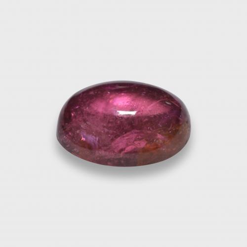 Turmalina rubelita vermelho natural 1,25ct, corte oval, translúcido
