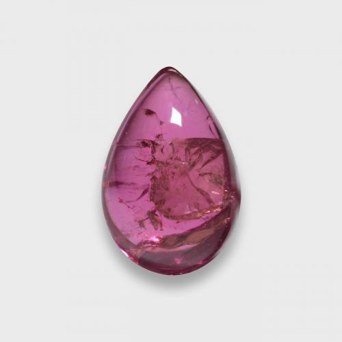 Turmalina Rubelita Vermelho médio-escuro Natural 1.91ct, Formato de pêra, Translúcido