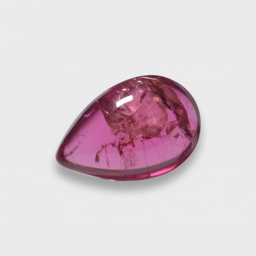 Turmalina Rubelita Vermelho médio-escuro Natural 1.91ct, Formato de pêra, Translúcido