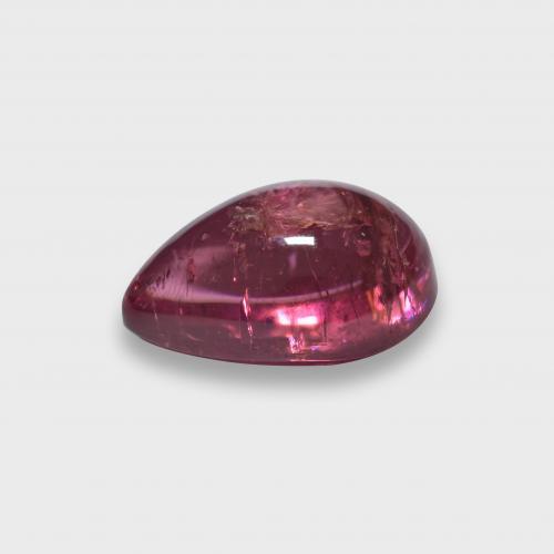 Turmalina Rubelita Vermelho médio-escuro Natural 1.91ct, Formato de pêra, Translúcido