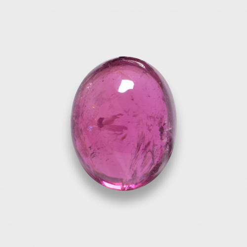 Turmalina rubelita vermelho natural 1,33ct, corte oval, translúcido