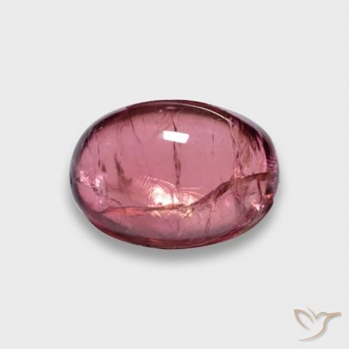 Turmalina Rubelita framboesa vermelha Natural 3.23ct, oval, Translúcido