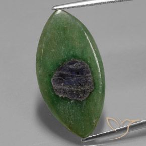 7.25ct Natural Multicolorido Ruby em Fuchsite, Marquesa, Translúcido