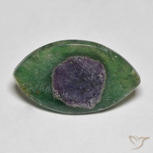 7.43ct Natural Multicolorido Ruby em Fuchsite, Marquesa, Translúcido