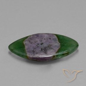 Ruby em Fuchsite Multicolorido Natural 7.45ct, Marquesa, Translúcido